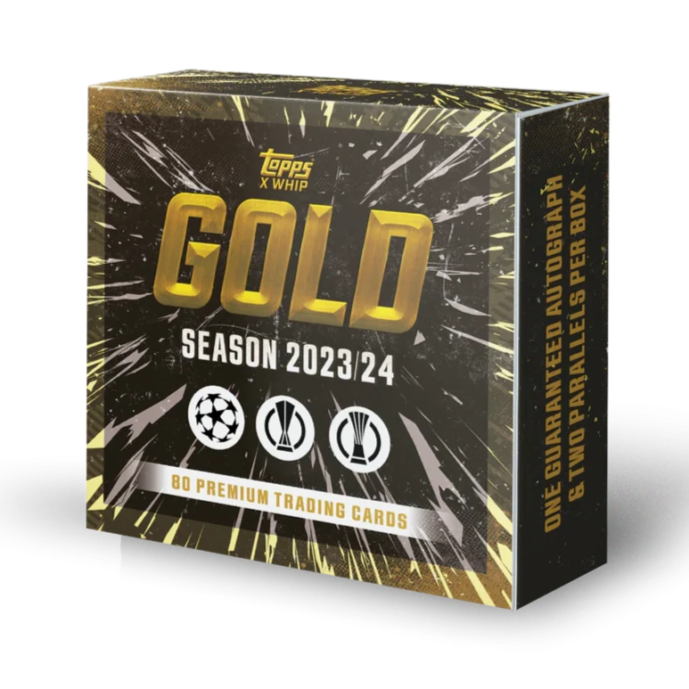 Topps: Fodboldkort - Gold 2023/24 - Hobby Box (Pink Mosaic)