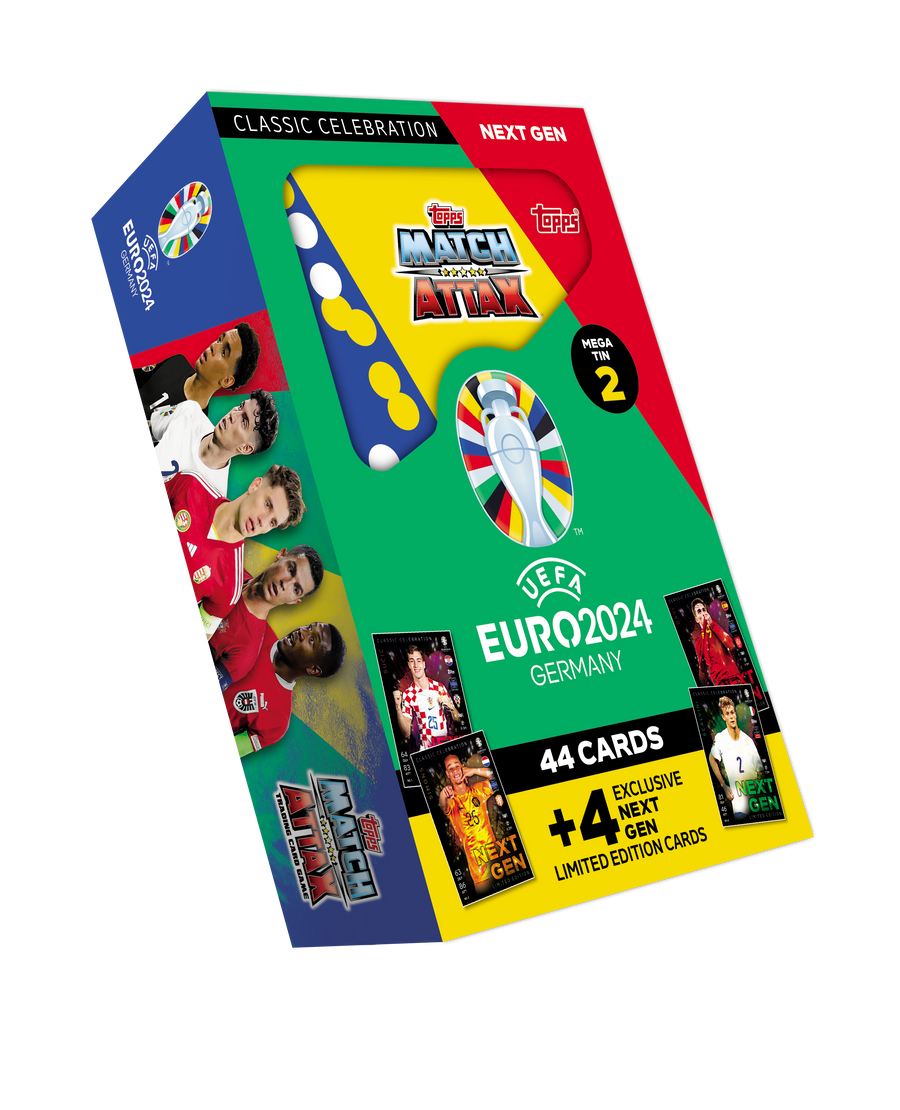 Topps: Match Attax Fodboldkort - EURO 2024 - Mega Tin