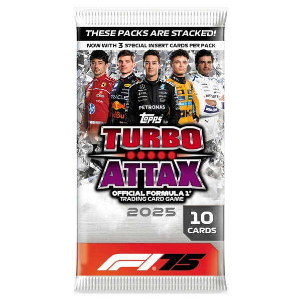 Topps: Formula 1 - Turbo Attax 2025 - Booster Pakke (10 Kort)