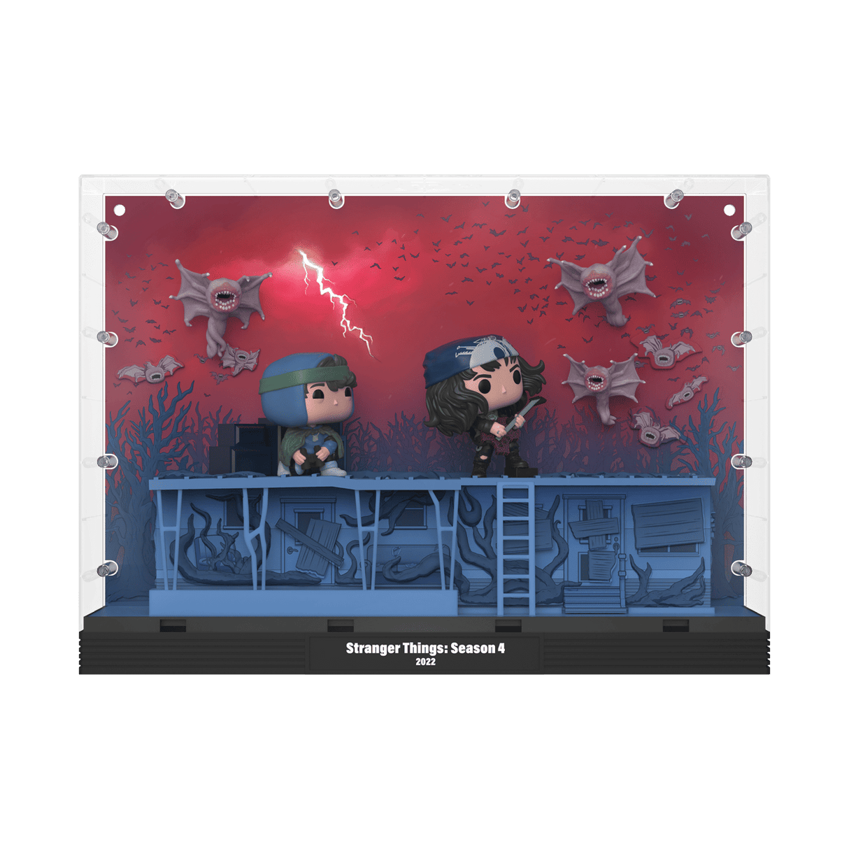 Funko POP! Deluxe - Moment: Stranger Things S4 - Phase Three: Dustin, Eddie, Demobats #05