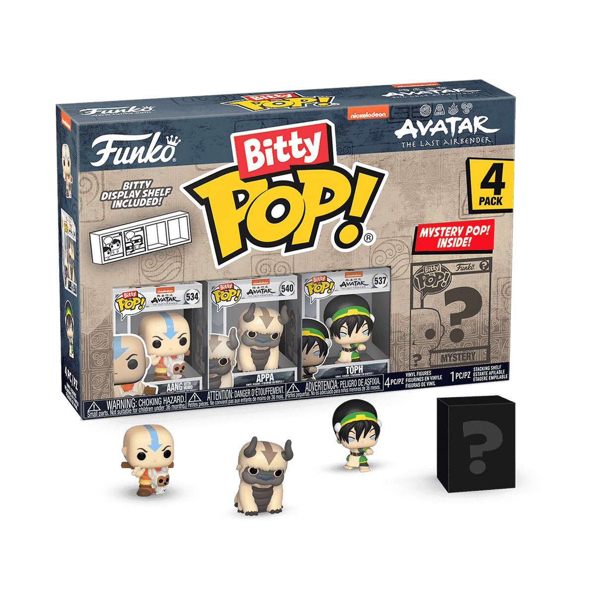 Funko Bitty POP! - Avatar The Last Airbender : Aang 4-Pack