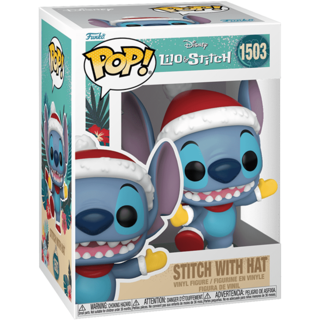 Funko POP! - Disney Lilo & Stitch: Stitch with Santa Hat #1503