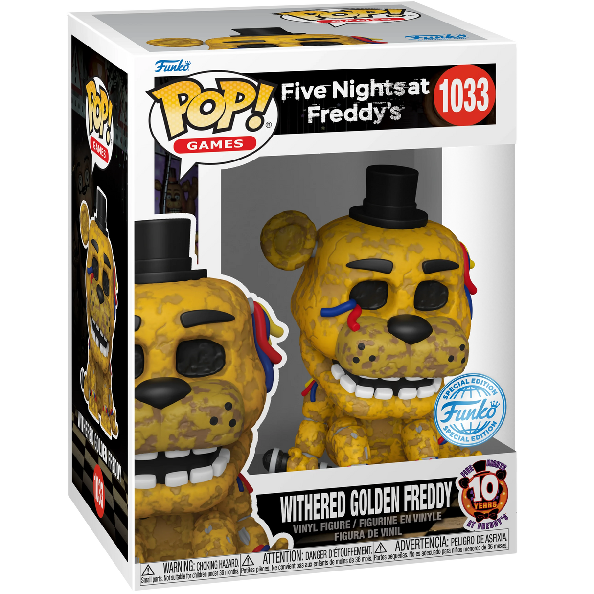 Funko POP! - Five Nights at Freddy's: Withered Golden Freddy #1033 (Special Edition)