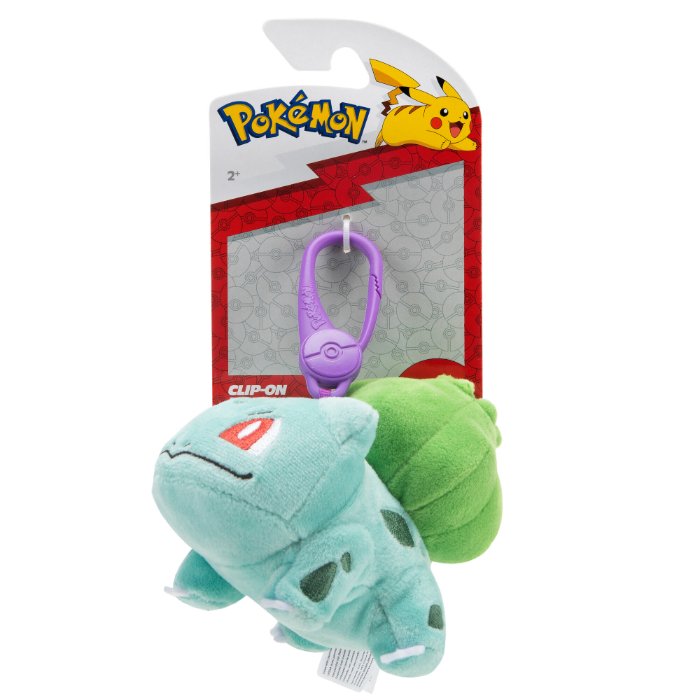 Pokémon Plush: Bulbasaur Clip On Bamse