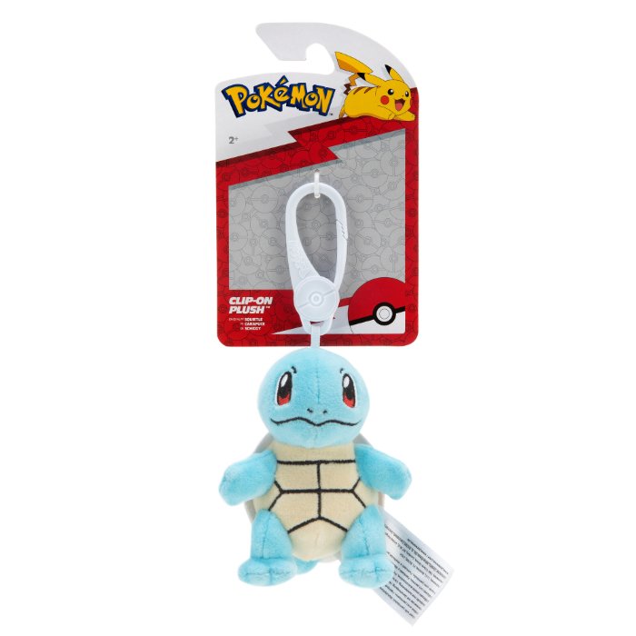 Pokémon Plush: Squirtle Clip On Bamse