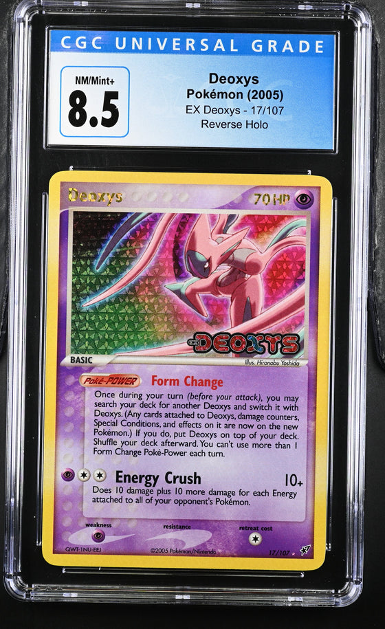 Deoxys #17 - Stamped Holo EX Deoxys - CGC 8.5