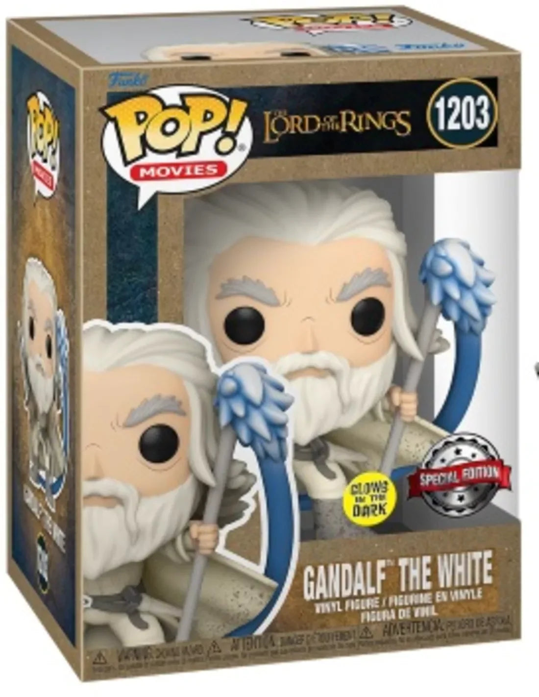 Funko POP! - Lord of the Rings: Gandalf the White with Sword - Glows in the Dark (Special Edition) #1203
