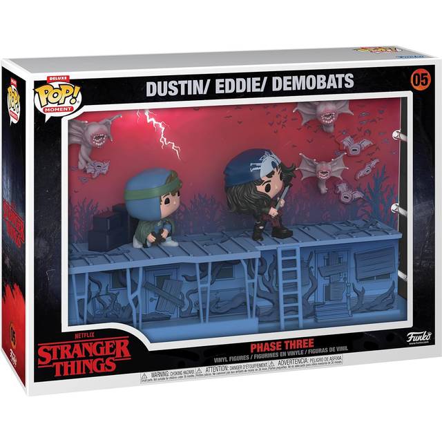 Funko POP! Deluxe - Moment: Stranger Things S4 - Phase Three: Dustin, Eddie, Demobats #05