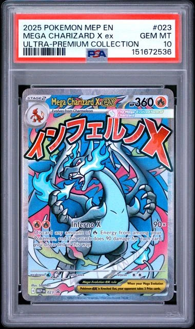 Mega Charizard X ex #023 - Ultra Premium Collection - Promo - PSA 10