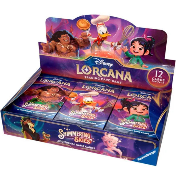 Disney Lorcana TCG: Set 5 - Shimmering Skies - Booster Display Box (24 Pakker)