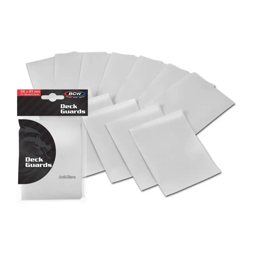 BCW: Deck Guard - Double Matte (50 stk.) Card Sleeves BCW Hvid