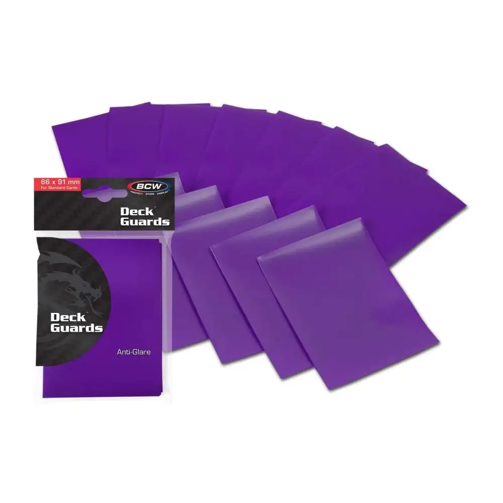 BCW: Deck Guard - Double Matte (50 stk.) Card Sleeves BCW Lilla
