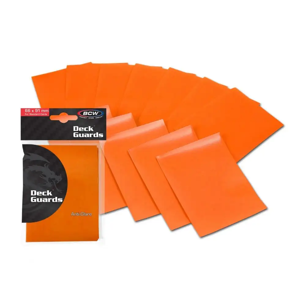 BCW: Deck Guard - Double Matte (50 stk.) Card Sleeves BCW Orange