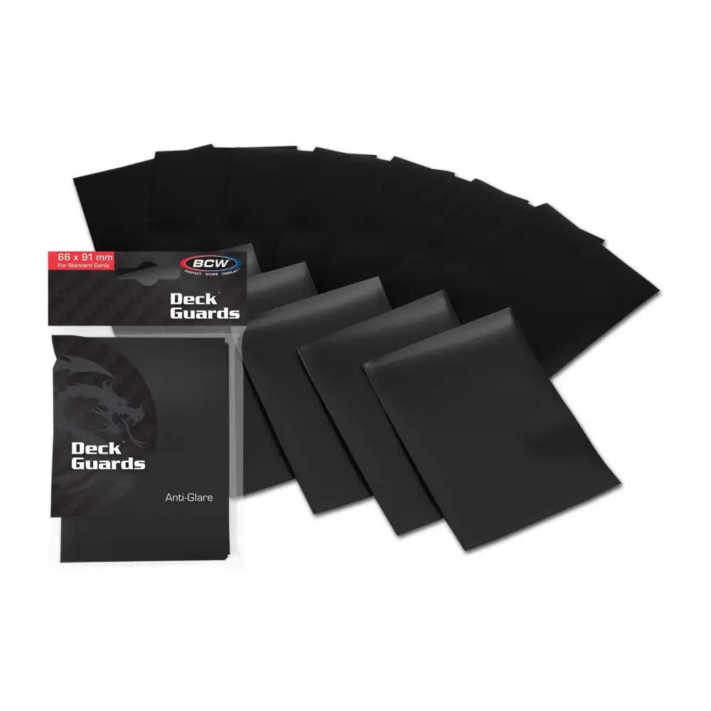 BCW: Deck Guard - Double Matte (50 stk.) Card Sleeves BCW Sort