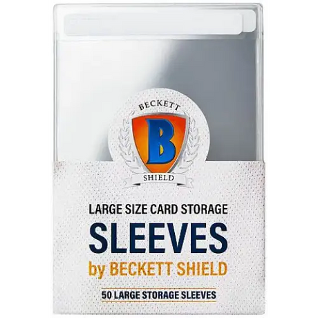 Beckett Shield: Large Size Card Storage - 50 stk. Semi Rigid Tilbehør Cardboard Gold