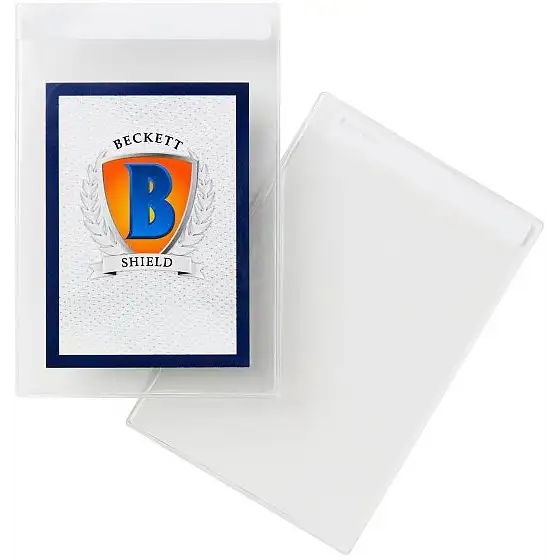 Beckett Shield: Large Size Card Storage - 50 stk. Semi Rigid Tilbehør Cardboard Gold