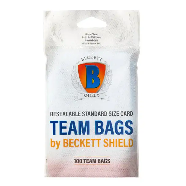 Beckett Shield: Resealable Standard Size Card - Team Bags Sleeves Beckett Shield