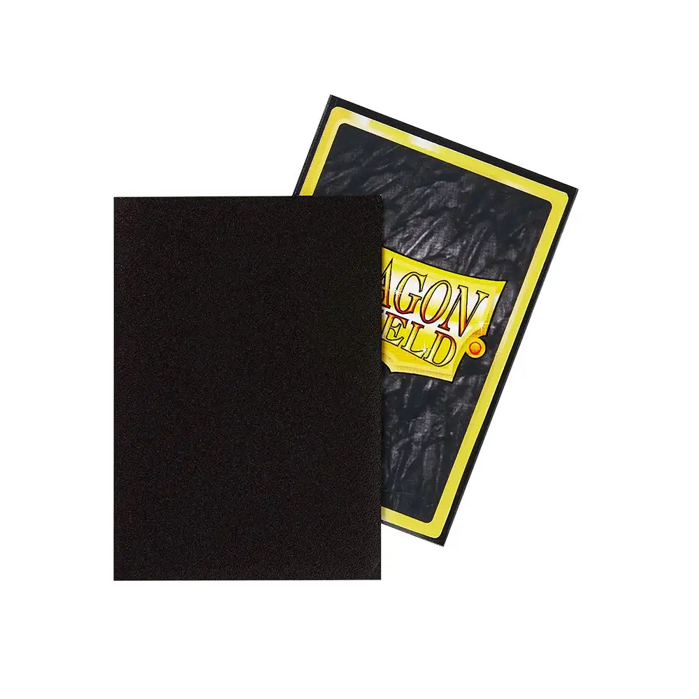 Dragon Shield: Matte Sleeves - Japanese Size (60 stk.) Kartotekskortlommer Dragon Shield Sort