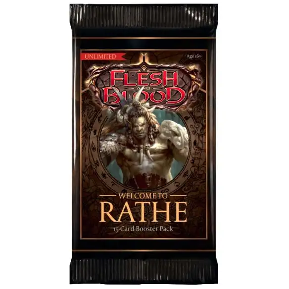 Flesh and Blood TCG: Welcome to Rathe Booster Pack (Unlimited) Collectible Trading Cards Flesh and Blood