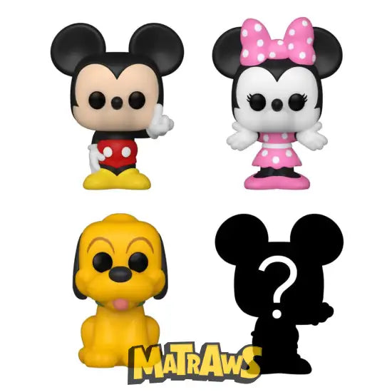 Funko Bitty Pop! - Disney: Mickey Mouse 4-Pack Action- Og Legetøjsfigurer