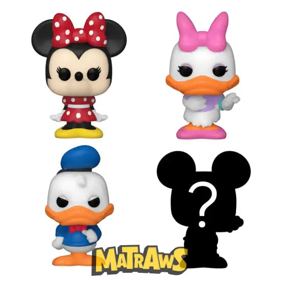 Funko Bitty Pop! - Disney: Minnie Mouse 4-Pack Action- Og Legetøjsfigurer