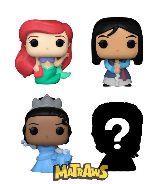 Funko Bitty Pop! - Disney Princesses: Ariel 4-Pack Action- Og Legetøjsfigurer