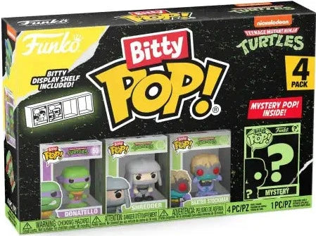Funko Bitty Pop! - Teenage Mutant Ninja Turtles: Donatello 4-Pack Action- Og Legetøjsfigurer