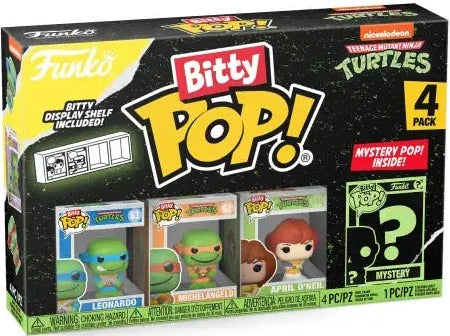 Funko Bitty Pop! - Teenage Mutant Ninja Turtles: Leonardo 4-Pack Action- Og Legetøjsfigurer