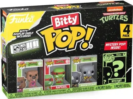 Funko Bitty Pop! - Teenage Mutant Ninja Turtles: Splinter 4-Pack Action- Og Legetøjsfigurer