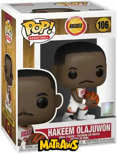Funko POP! - Basketball: Hakeem Olajuwon (Houston Rockets) #106 Action- og legetøjsfigurer Funko POP!