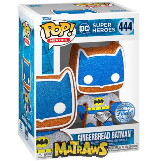 Funko Pop! - Gingerbread Batman Exclusive (Diamond Glitter) #444 Action- Og Legetøjsfigurer