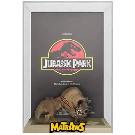 Funko POP! - Movie Posters: Jurassic Park: Tyrannosaurus Rex and Velociraptor #03 Action- og legetøjsfigurer Funko POP!