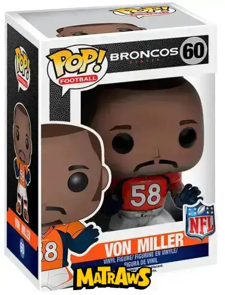 Funko POP! - NFL: Von Miller (Broncos) #60 Action- og legetøjsfigurer Funko POP!