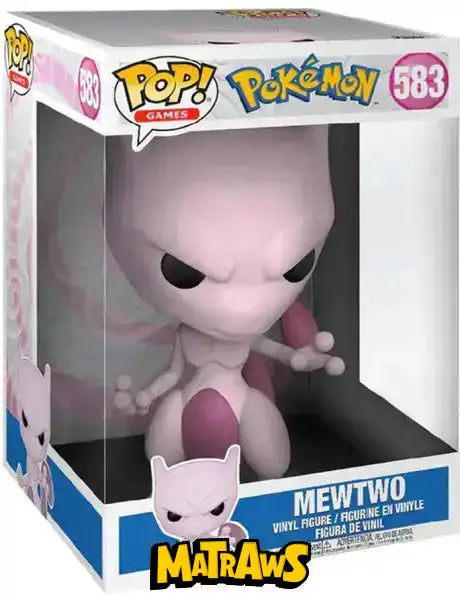 Funko POP! - Pokémon: Mewtwo (Supersized) #583 Action- og legetøjsfigurer Funko POP!