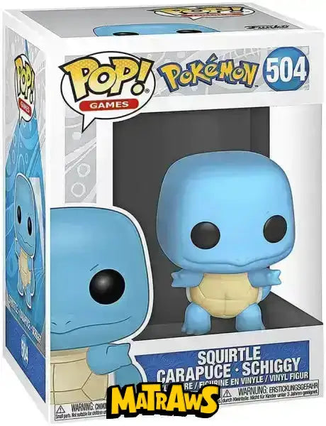 Funko POP! - Pokémon: Squirtle #504 Action- og legetøjsfigurer Funko POP! 