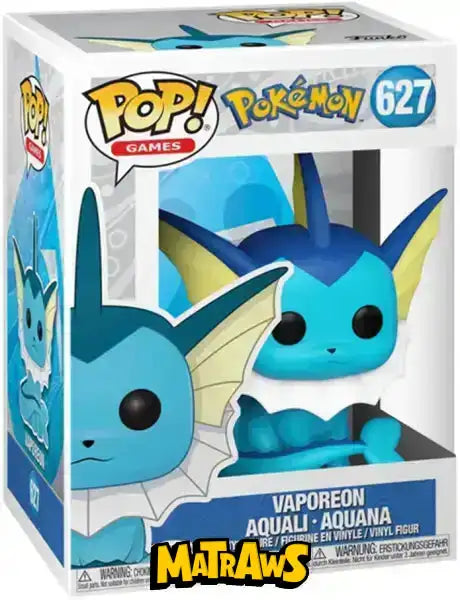 Funko POP! - Pokémon: Vaporeon #627 Action- og legetøjsfigurer Funko POP!