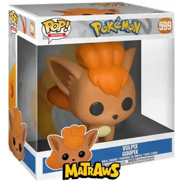 Funko POP! - Pokémon: Vulpix (Supersized) #599 Action- og legetøjsfigurer Funko POP!