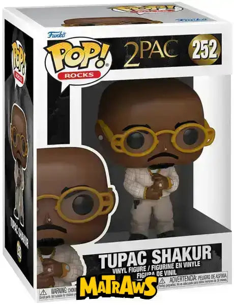Funko POP! - Rocks: Tupac Shakur (2Pac) #252 Action- og legetøjsfigurer Funko POP!