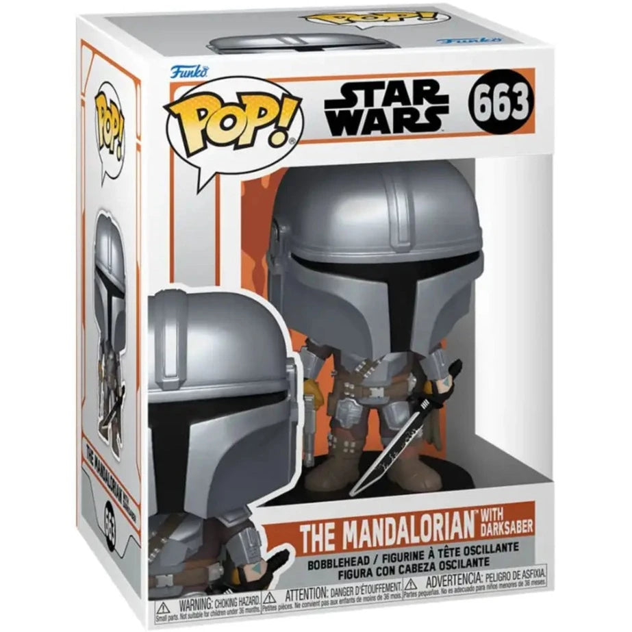 Funko POP! - Star Wars: The Mandalorian with Dark Saber
