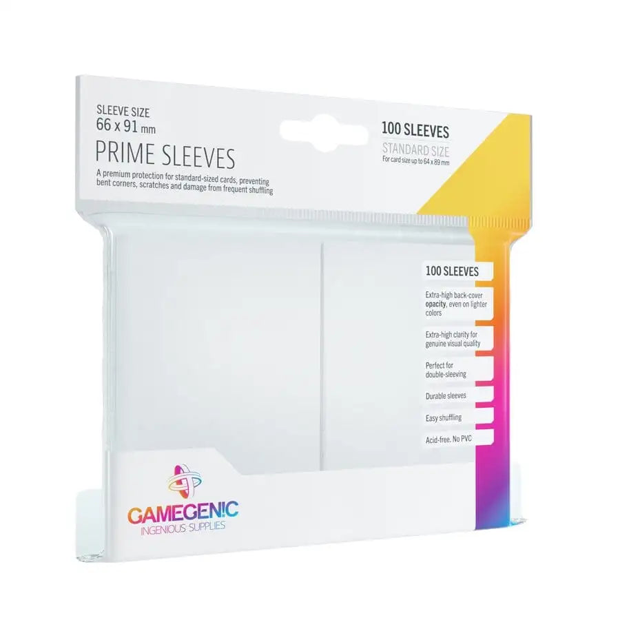 Gamegenic: Prime Sleeves - Hvid (66x91mm) Card Game Accessories Gamegenic