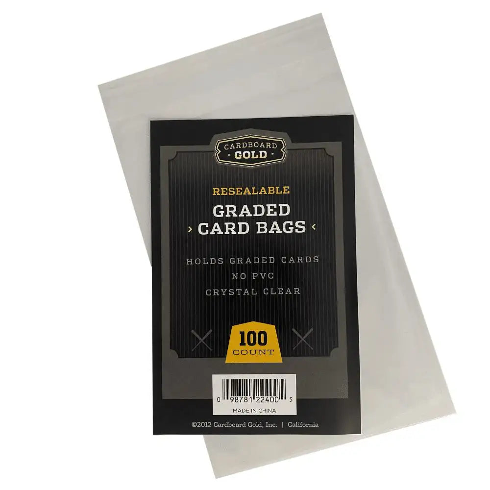 Graded Card Bags - Sealable Sleeves (100 stk.) Card Game Accessories Cardboard Gold