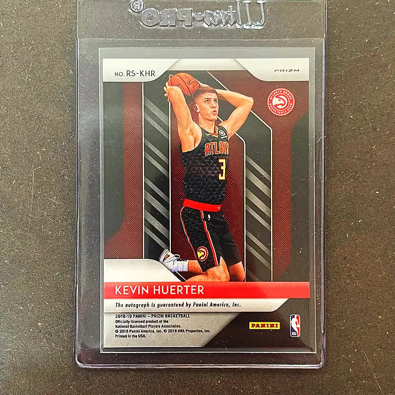 Kevin Huerter - Rookie #RS-KHR 2018-19 Silver Prizm - Signed Sportssamleobjekter Panini