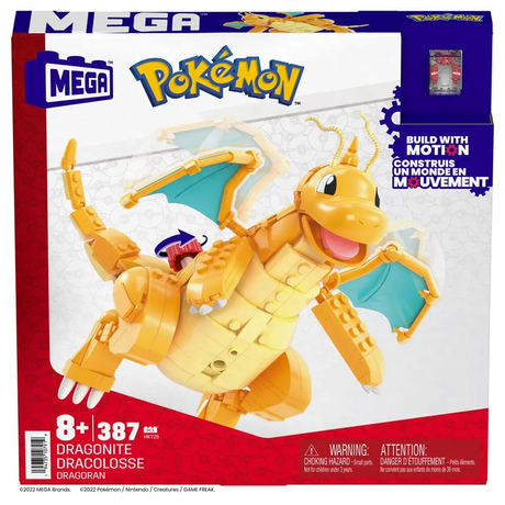 Mega Construx: Pokémon - Dragonite - Construction Set Konstruktionssæt Mega Construx