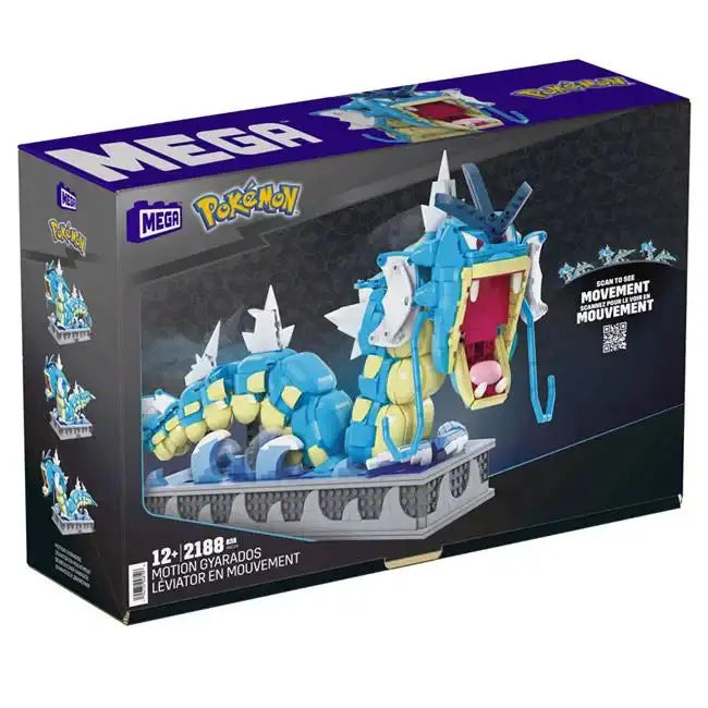 Mega Construx: Pokémon - Motion Gyarados Construction Set - 44 cm Konstruktionssæt Mega Construx