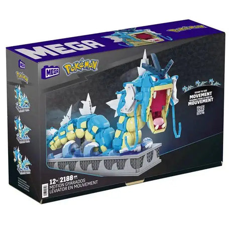 Mega Construx: Pokémon - Motion Gyarados Construction Set - 44 cm Konstruktionssæt Mega Construx