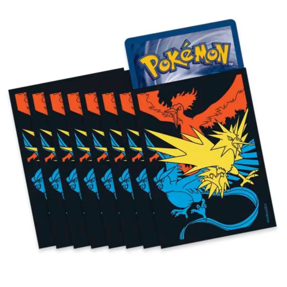 Moltres&Zapdos&Articuno Sleeves (65 stk.) Kortspil – tilbehør Pokémon TCG