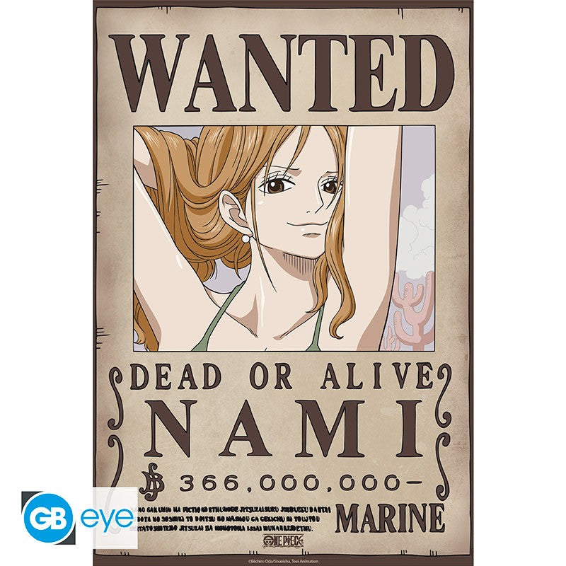One Piece: Wanted Nami Wano - Poster/Plakat - 52x38cm