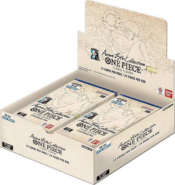 One Piece Card Game: Anime 25th Anniversary Collection (EB02) Booster Display Box (24 Pakker)