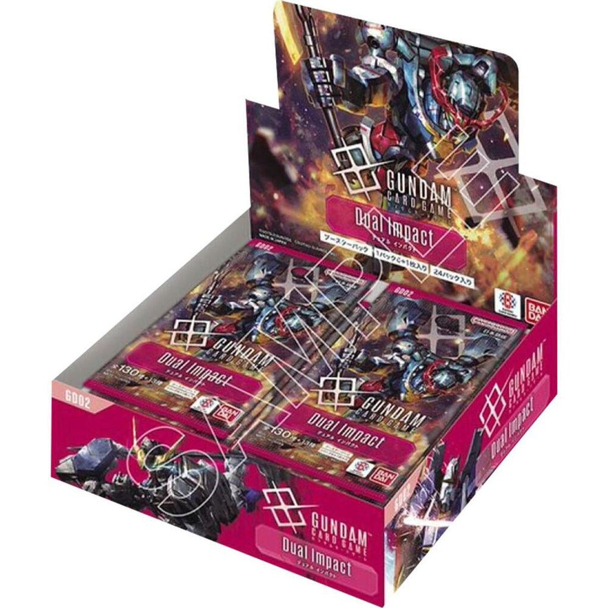 Gundam TCG: GD02 - Dual Impact - Booster Display Box (24 Pakker)