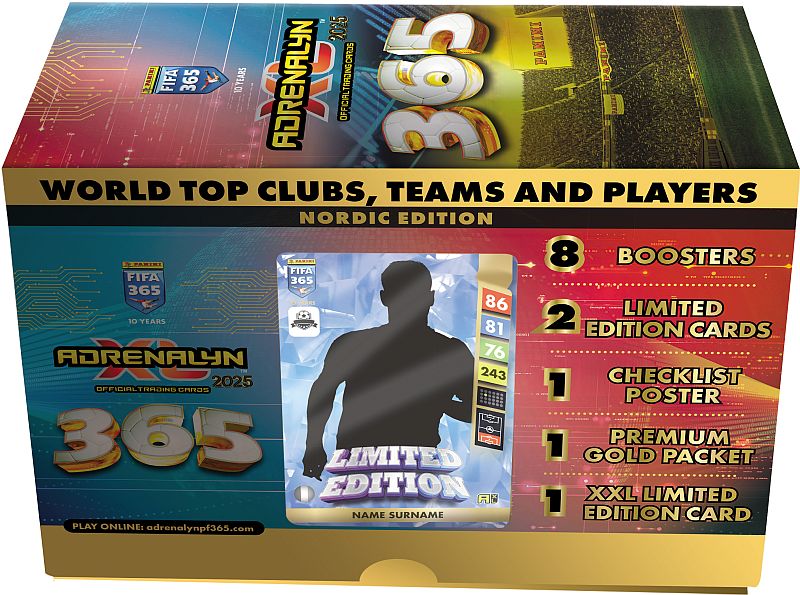 Panini: Adrenalyn XL - FIFA 365 2025 Nordic Edition - Gift Box